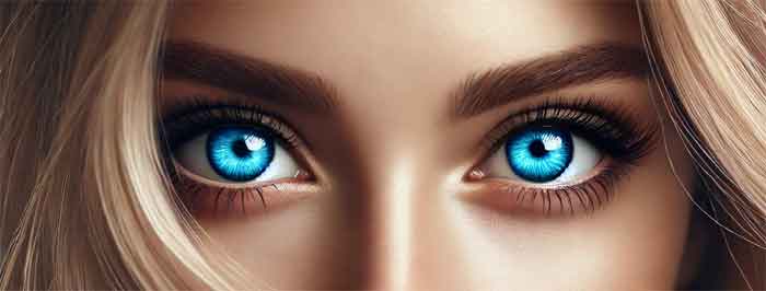 Blaue Augen