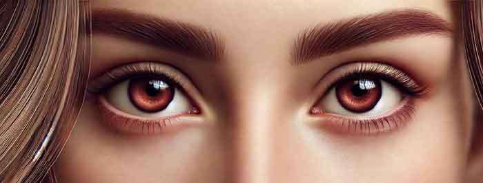 Braune Augen